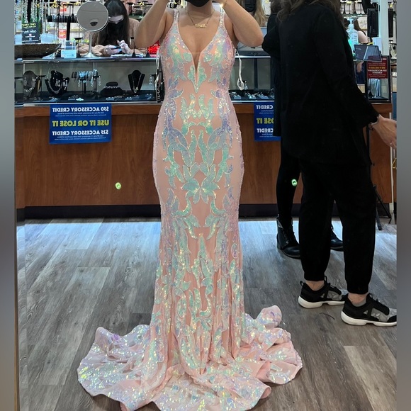 Jovani 3263 Sequin Sheath 2022 Prom Dress - Picture 1 of 2